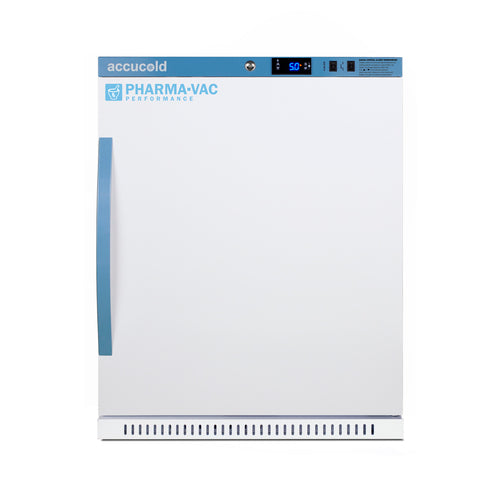 Accucold ARS62PVBIADA solid door ADA height vaccine refrigerator, front view