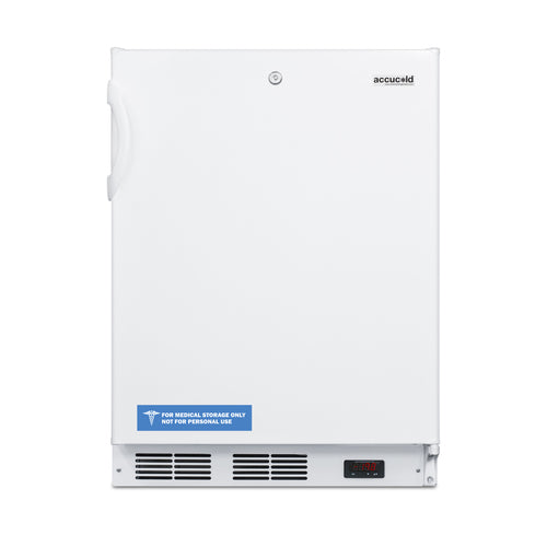 Accucold VT65MLADA ADA height medical freezer, front view