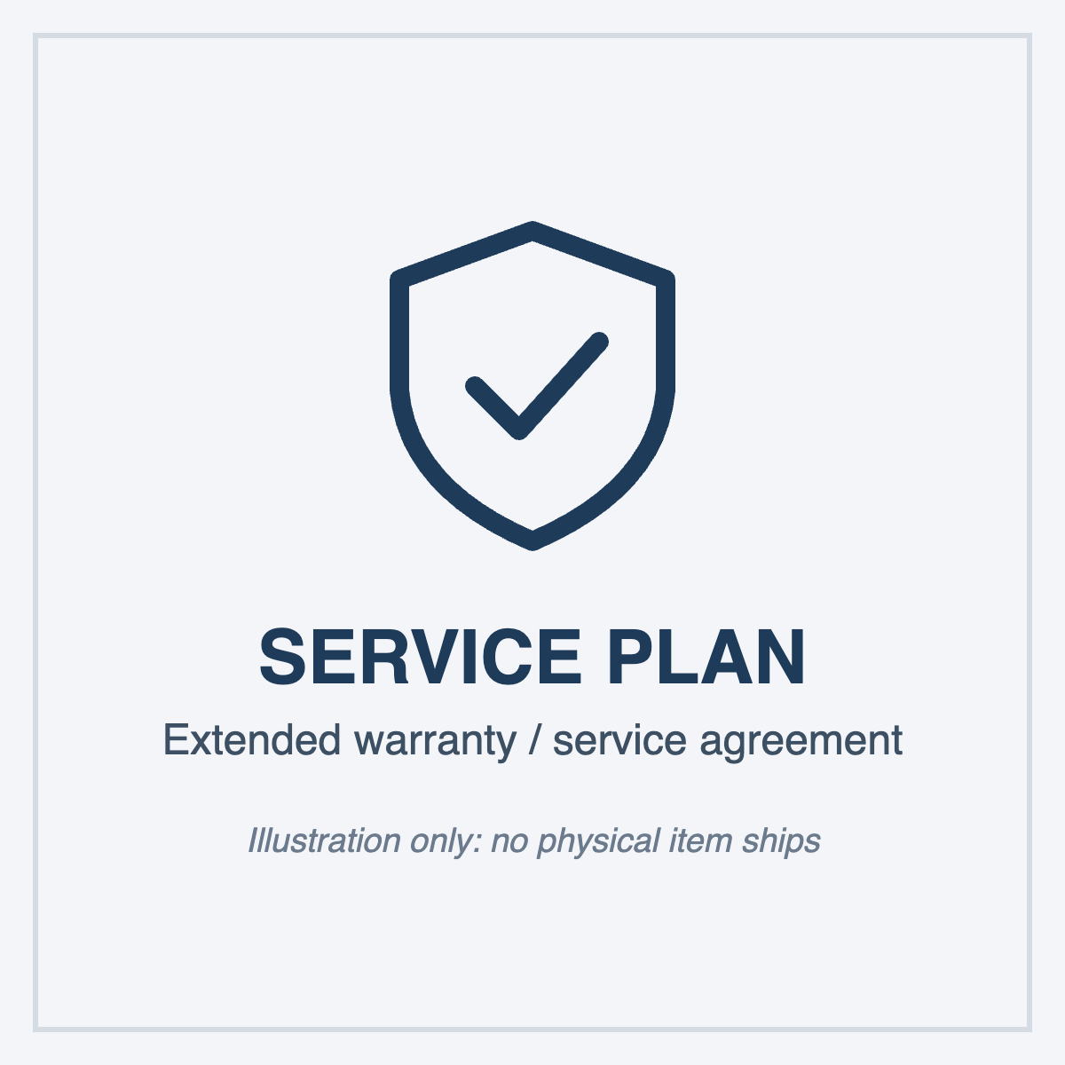 Service plan illustration (no physical item ships)