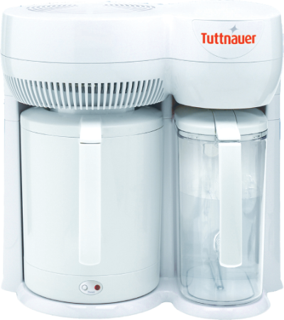 Tuttnauer DS1000 distiller with 1-gallon collection jug