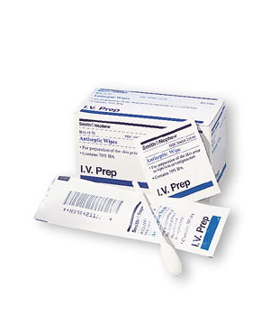 IV Prep Antiseptic Wipes, 50/pkg, 20 pkg/cs