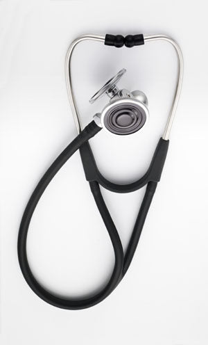 Harvey Deluxe Triple Head Stethoscope, Black, 28