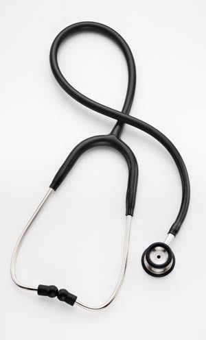 Professional Stethoscope, Double-Head, 28 Pediatric Navy 5-Year Warranty