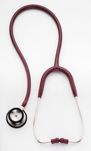 Professional Stethoscope, Double-Head, 28 Adult Blue 5-Year Warranty
