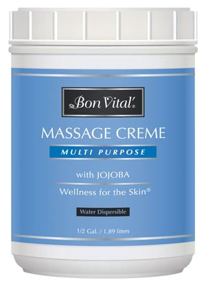 Multi-Purpose Massage Crème, 0.5 Gallon Jar, 6/cs
