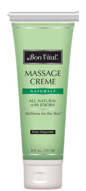 Naturale' Massage Creme, 8 oz Refillable Tube, 12/cs