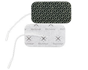 SuperStim Electrodes, 5cm x 9cm (2” x 3.5”), Rectangle, Cloth, 4/pk, 10 pk/bg, 1 bg/cs