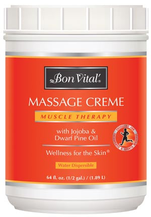 Muscle Therapy Massage Crème, 1/2 Gallon Jar, 6/cs