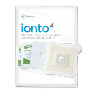 Ionto4 Small Electrode Kit, 1.5cc, 4ma Iontophoresis Electrode, Buffered Return Electrode, 2 Alcohol Prep Pads, 12kt/bg, 1bg/cs