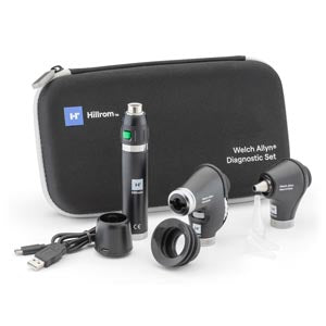 Diagnostic Set with PanOptic Ophthalmoscope and MacroView Otoscope, Lithium-Ion