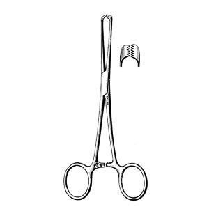 Allis Tissue Forceps, Delicate, 5X6 Teeth, 9.5