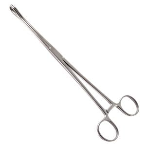 Foerster Sponge Forceps, Straight, Serrated, 9.5