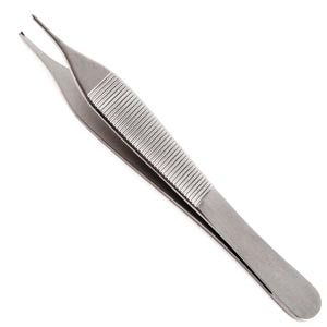 Adson Tissue Forceps, 4-3/4 Econo Sterile 1x2 Teeth 25/cs"