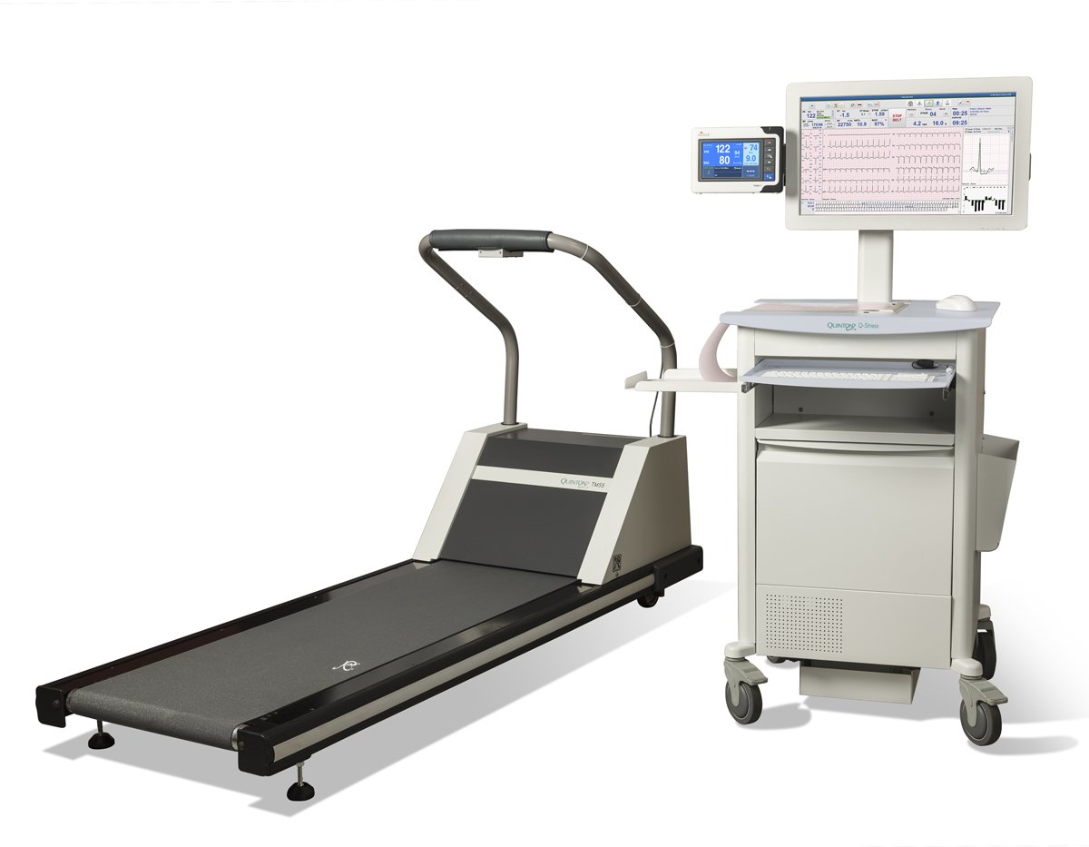 Baxter Hillrom Welch Allyn Q-Stress Cardiac Stress Test System with Treadmill and Touch Monitor