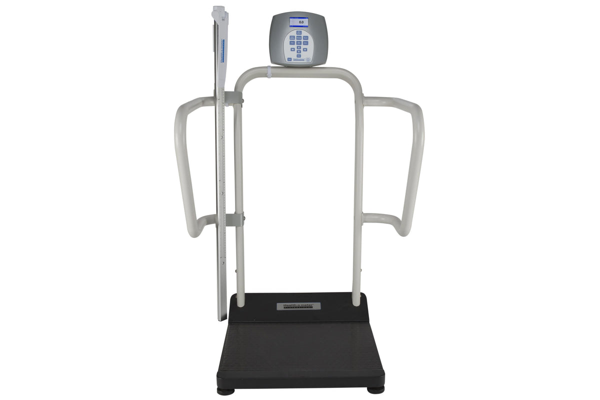 Health o meter 245EHR digital height rod mounted on platform scale