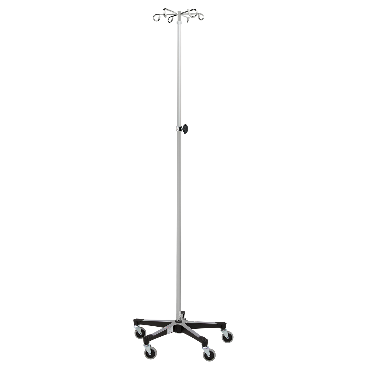 Blickman 1350-6 heavy-duty IV stand with 6 hooks