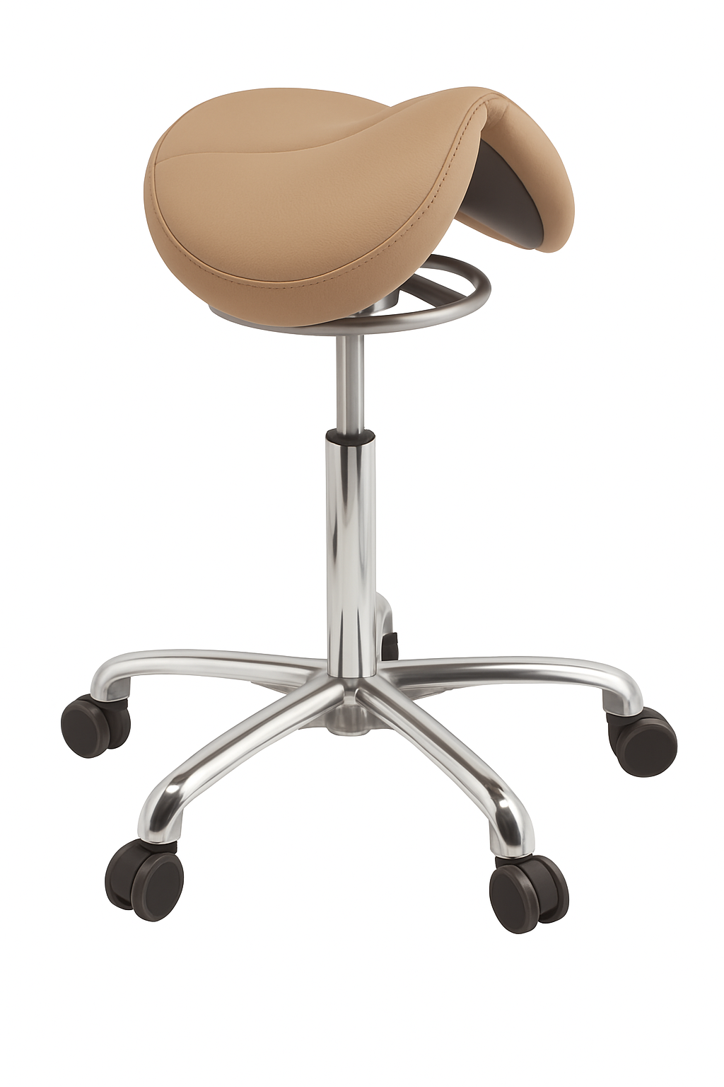 Brewer 135 Series Saddle Stools - Jumper 135JS & Amazone 135AS - Jumper (17" seat) / Standard height / Papyrus (Tan)