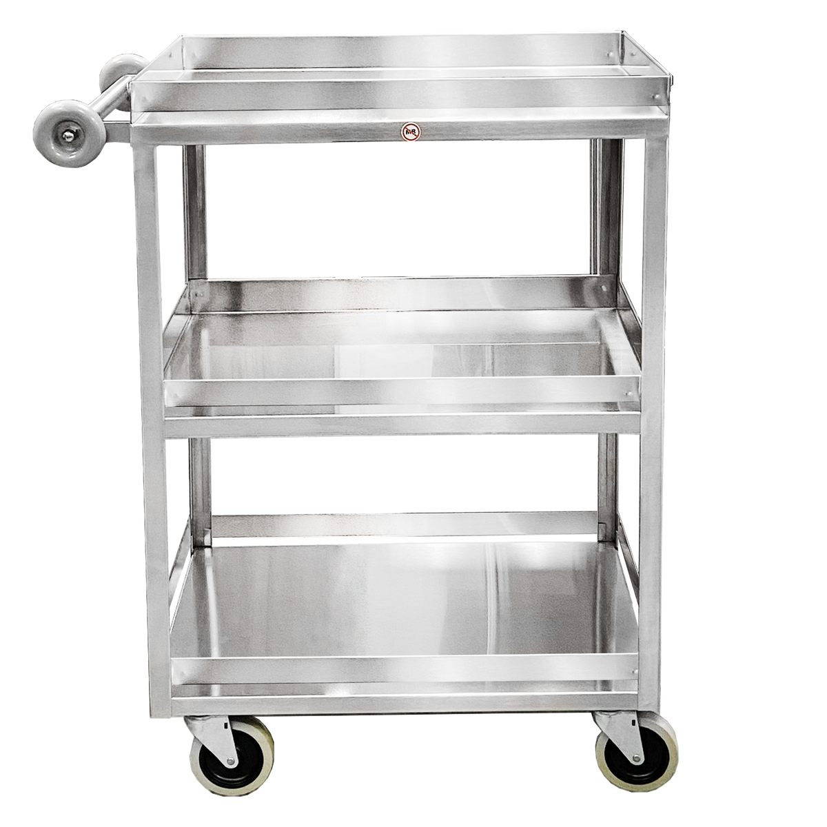 Blickman 7534SS-GR4 utility cart with 6 guardrails