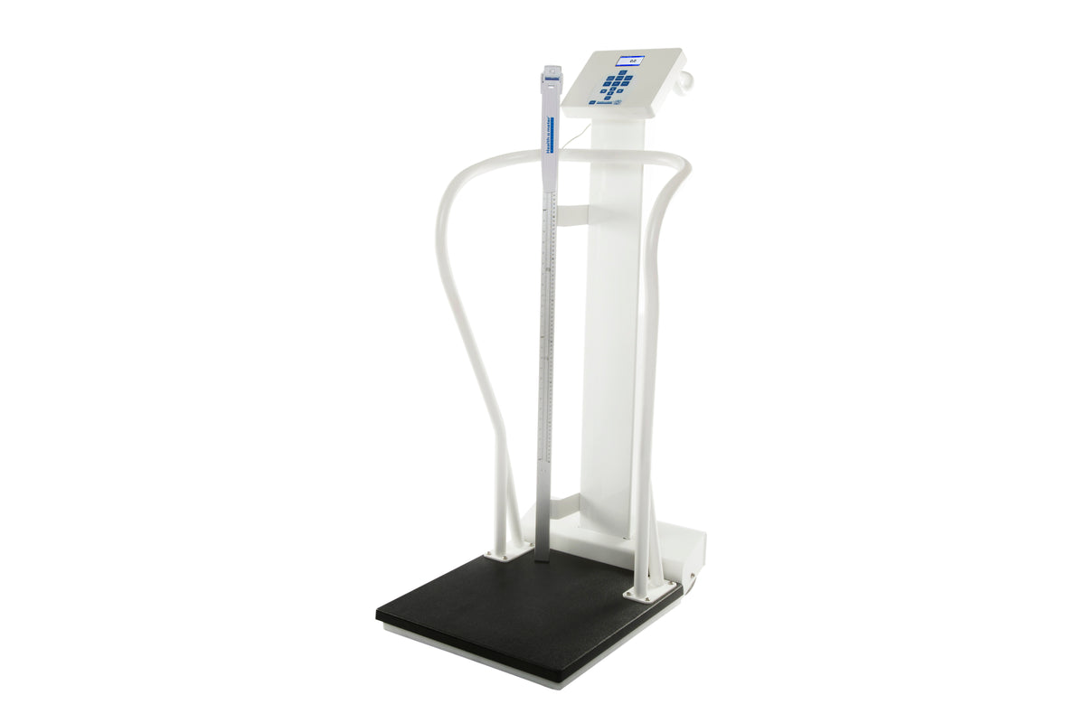 Health o meter 245EHR digital height rod mounted on platform scale