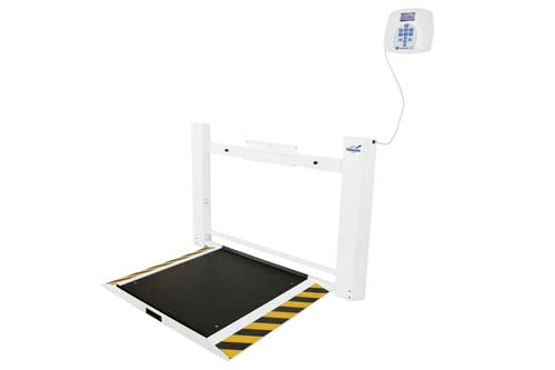 Health o meter 2900KL-AM wall-mounted fold-up wheelchair scale - view 2