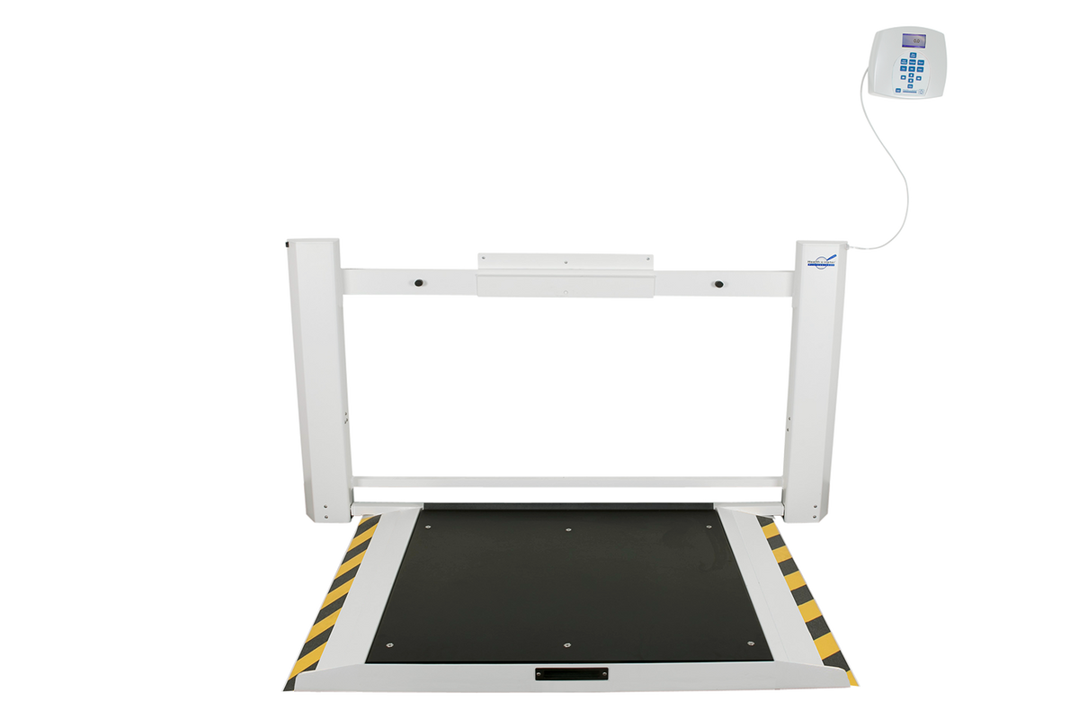 Health o meter 2920KL-AM ADA wall-mounted fold-up wheelchair scale