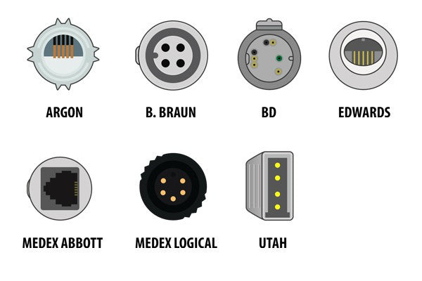 Cables & Sensors GE Healthcare > Marquette Compatible IBP Adapter Cable (BD Connector)