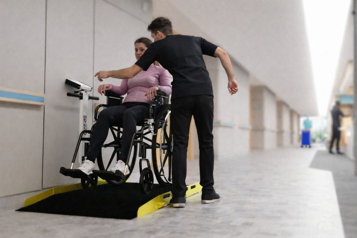 Detecto 7150 Fold-Up Portable ADA Wheelchair Scale - view 5