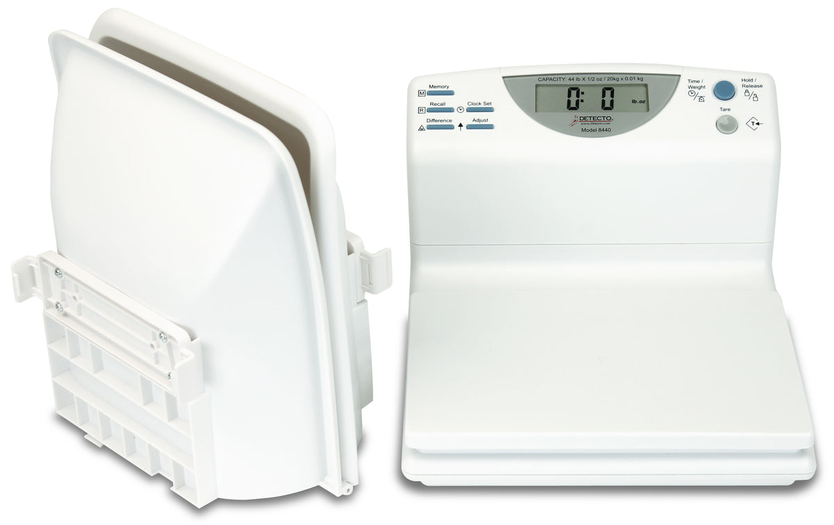 Detecto 8440 Pediatric Digital Scale with Tray - view 3