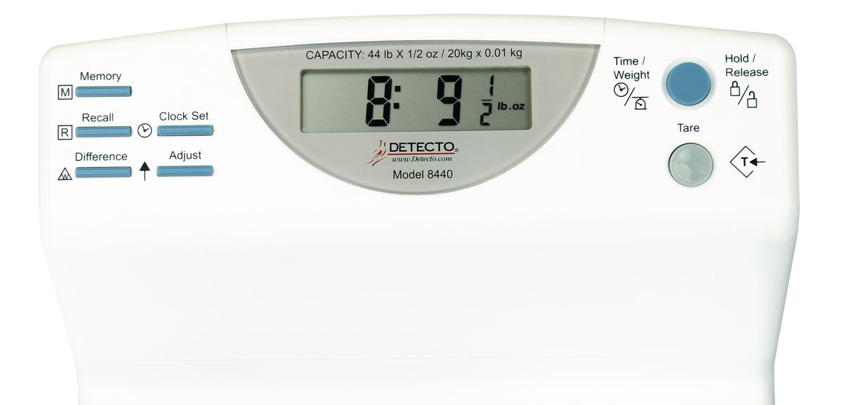 Detecto 8440 Pediatric Digital Scale with Tray - view 4