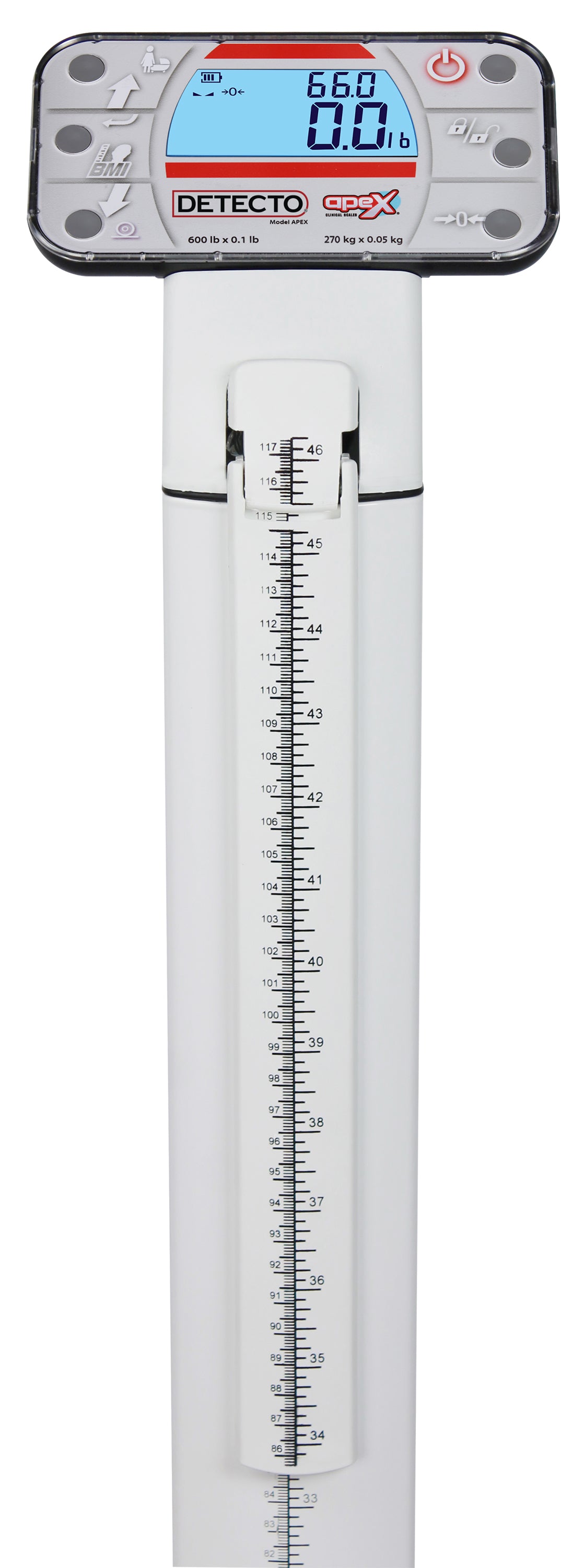 Detecto apex Digital Clinical Scale with Height Rod - view 5