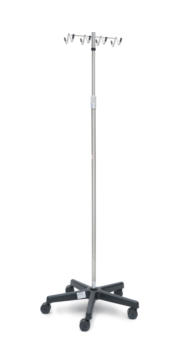Blickman 7795SS washable IV stand, alternate view
