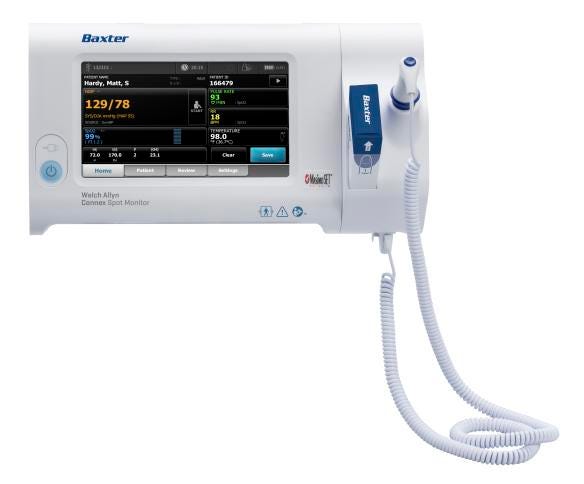 Welch Allyn Connex Spot Monitor – Monitor, WiFi, BP, Masimo, SureTemp (75MT-B)