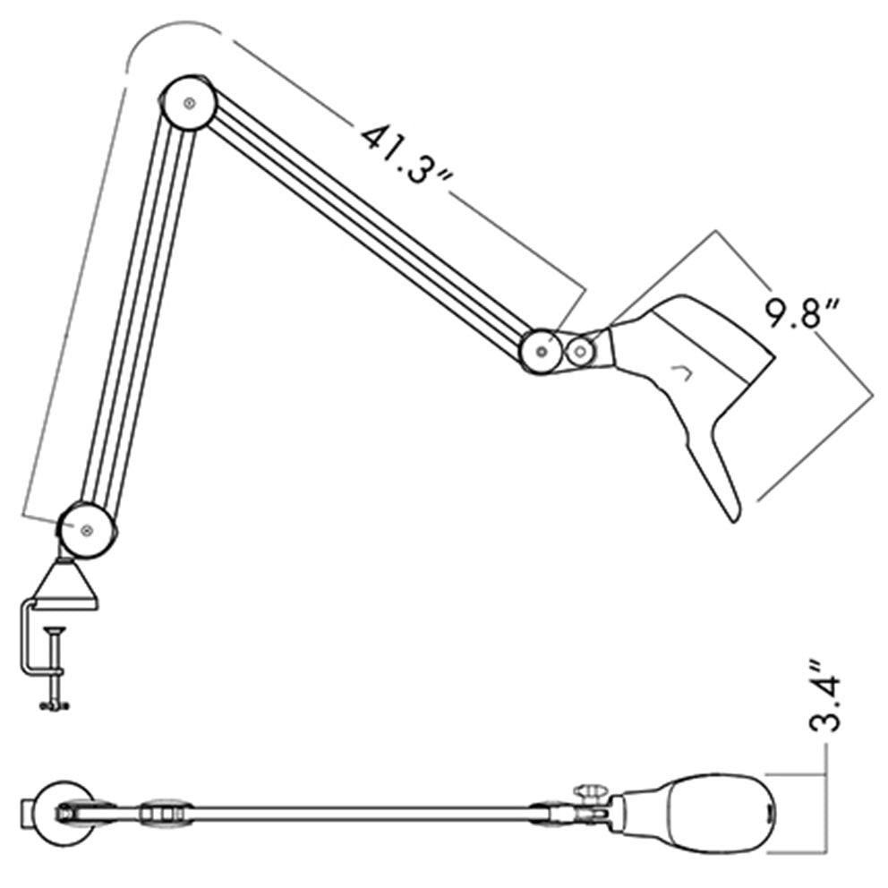 Carelite LED dimension drawing
