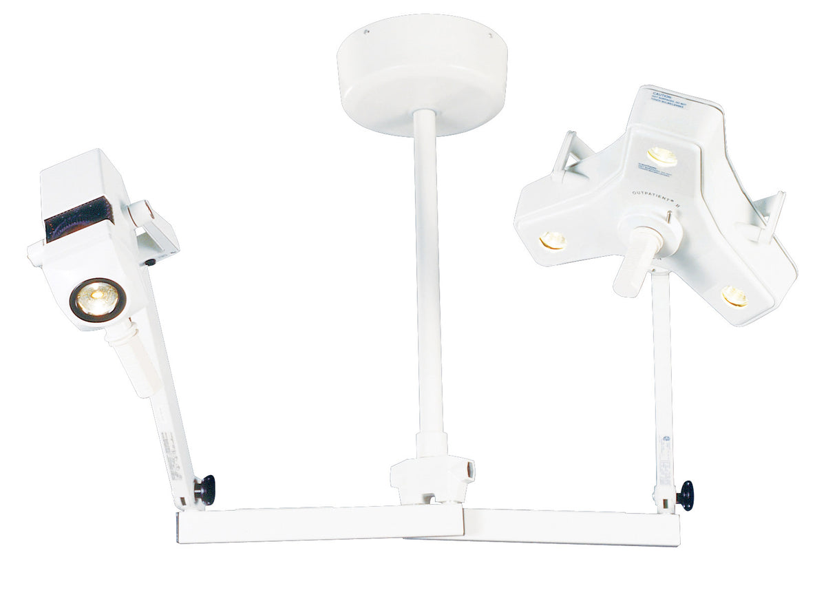 Burton Outpatient II and CoolSpot II combination ceiling light