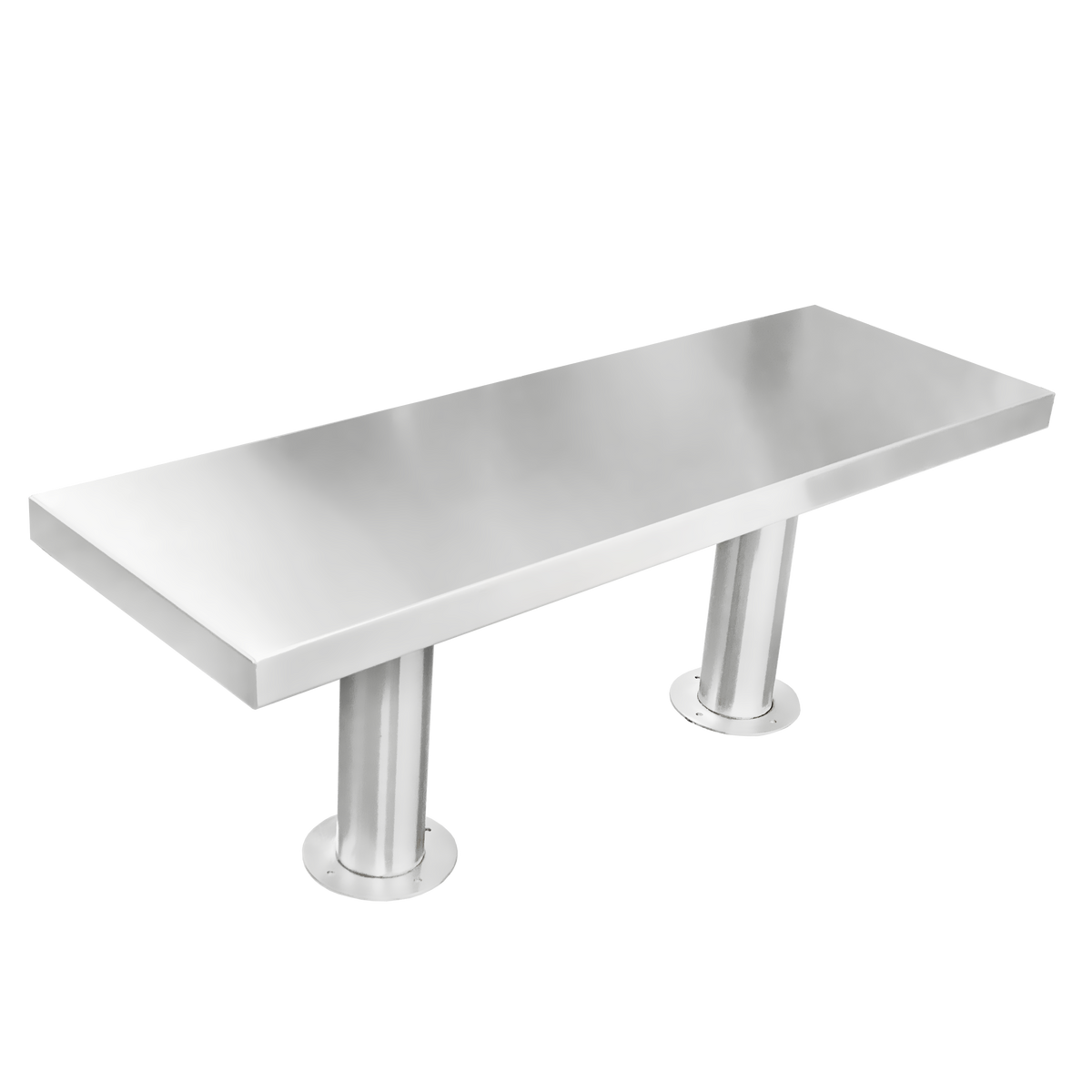 Blickman stainless steel gowning bench
