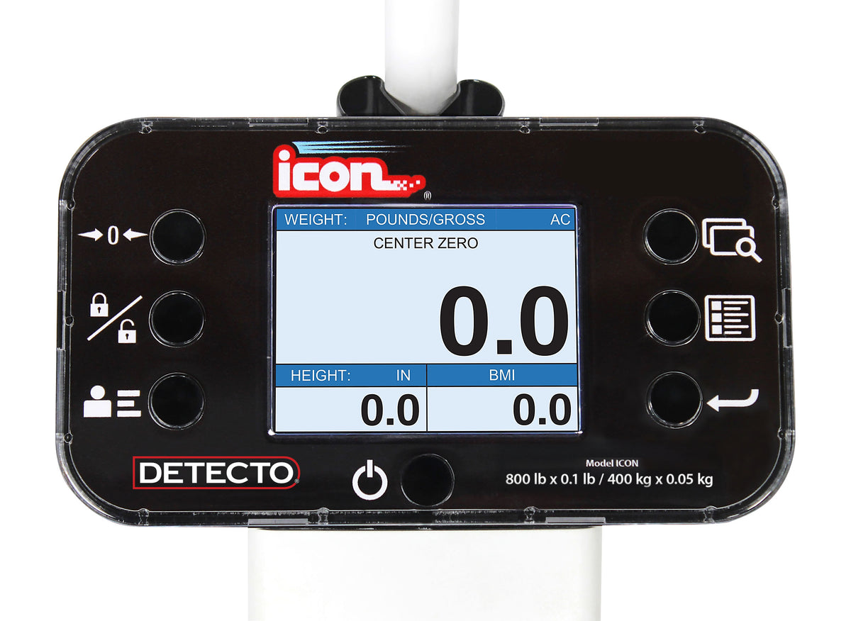 Detecto icon Digital Clinical Scale with Sonar Height Rod - view 3