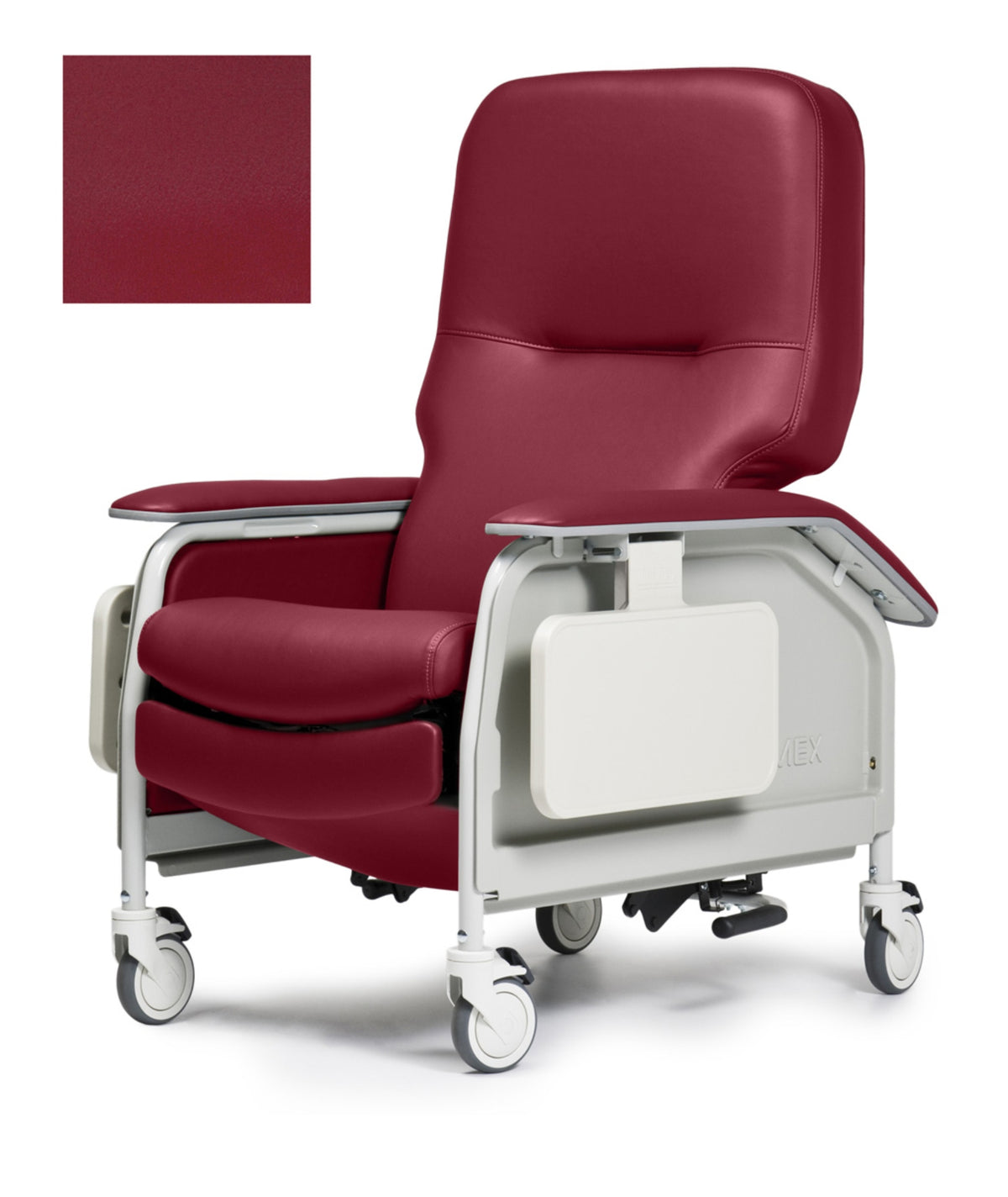 Lumex 566G Deluxe Clinical Care Recliner in Berry