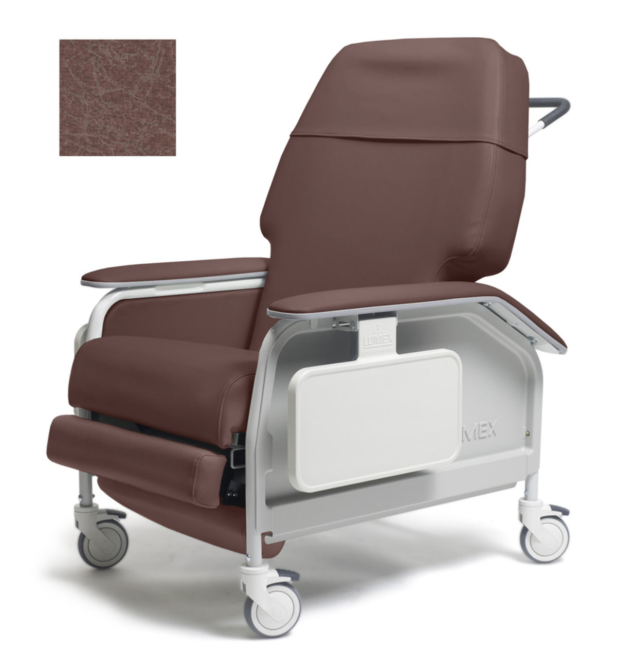 Lumex 587W Extra-Wide Clinical Care Recliner in Wineberry