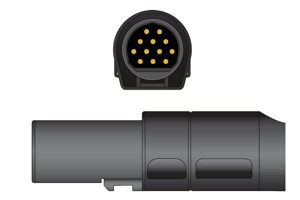Cables & Sensors Mortara > Quinton Compatible Direct-Connect EKG Cable - 60-00184-01 (19ft) 10 Leads Pinch/Grabber