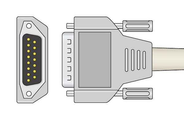 Cables & Sensors Nihon Kohden Compatible Direct-Connect EKG Cable - BA-903D