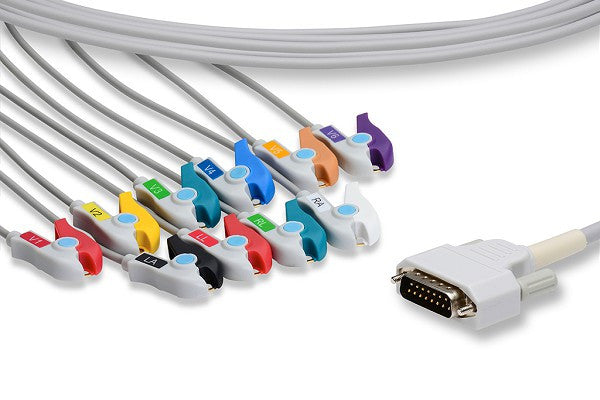 Cables & Sensors Nihon Kohden Compatible Direct-Connect EKG Cable - BA-903D