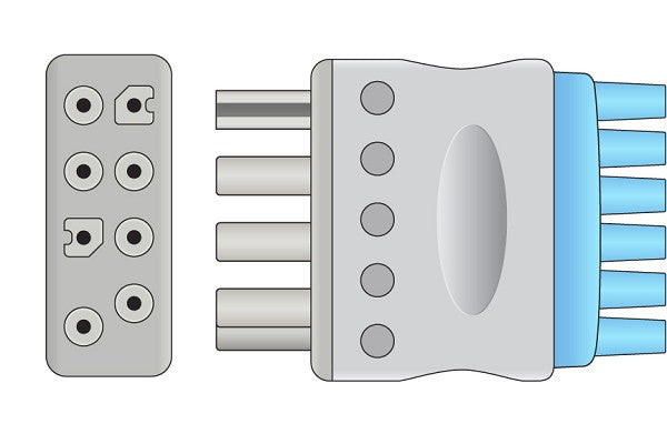 Cables & Sensors Nihon Kohden Compatible ECG Leadwire - BR-906P