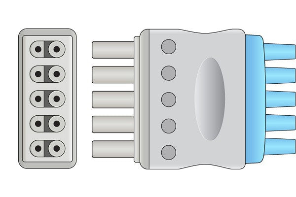 Cables & Sensors Draeger Compatible ECG Leadwire - MP03412