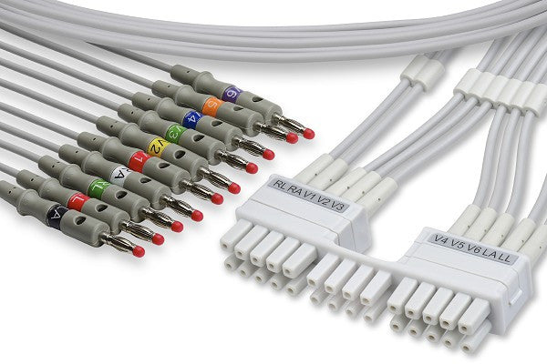 Cables & Sensors Mortara > Burdick Compatible EKG Leadwire - 9293-041-50