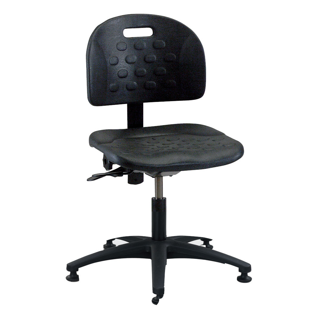 Brewer PT-1 polyurethane tilting stool with glides