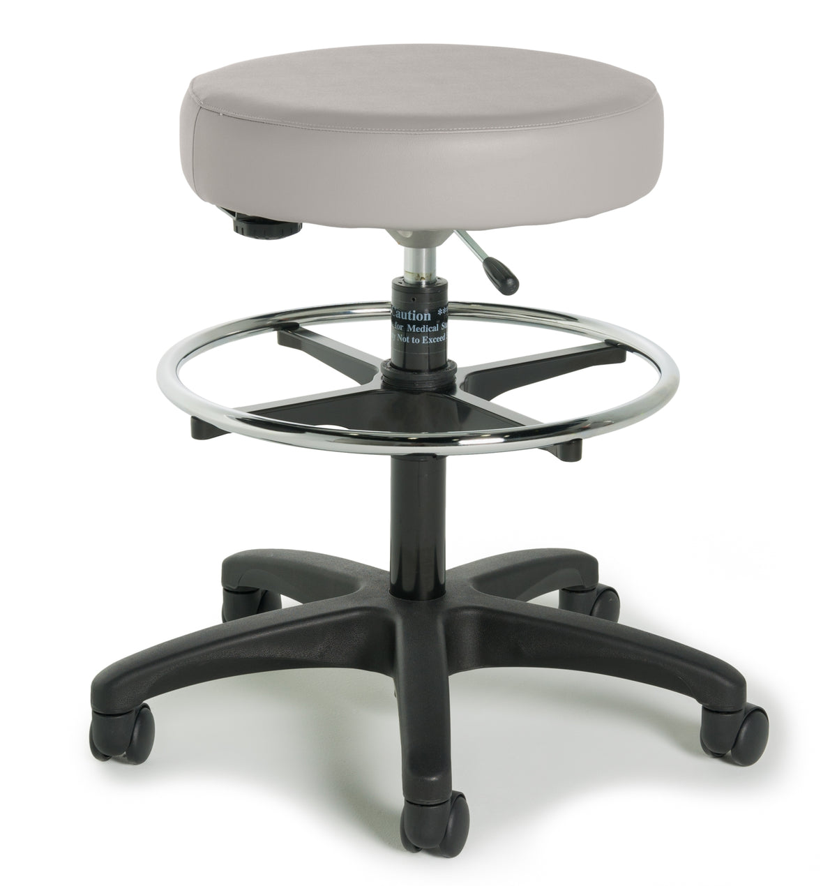 Lumex 9501-BFR physician stool with backrest and foot ring