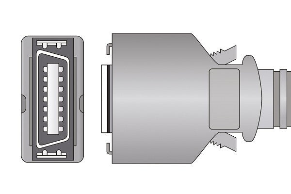 Cables & Sensors Masimo Compatible Direct-Connect SpO2 Sensor - 1969 (Adult Clip)