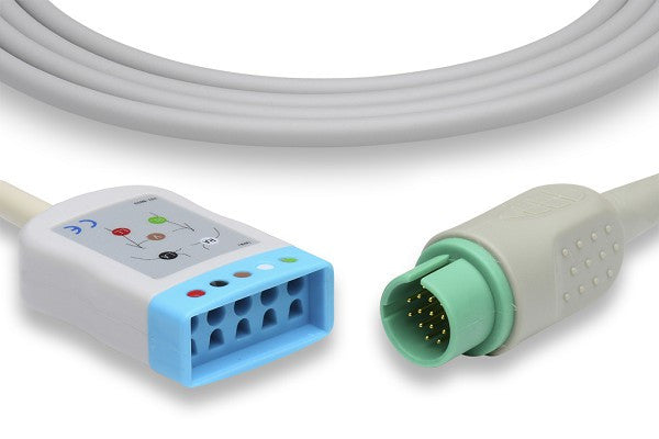 Cables & Sensors Spacelabs Compatible ECG Trunk Cable - 700-0008-06