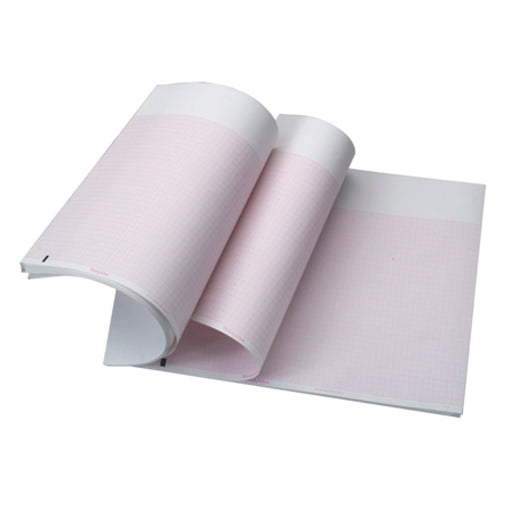 Welch Allyn CP 100/CP 150/CP 200 ECG Chart Paper – 200 Sheets/Pack, 5 Packs/Case (105353)