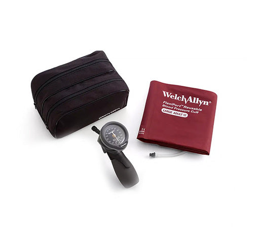Welch Allyn Gold Series DS66 Trigger Aneroid Set – Large Adult Two-Piece Cuff (5098-28CB)